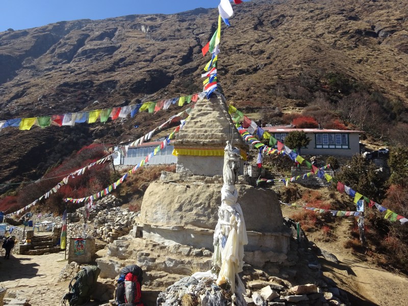 Monument in the village where we stopped for lunch