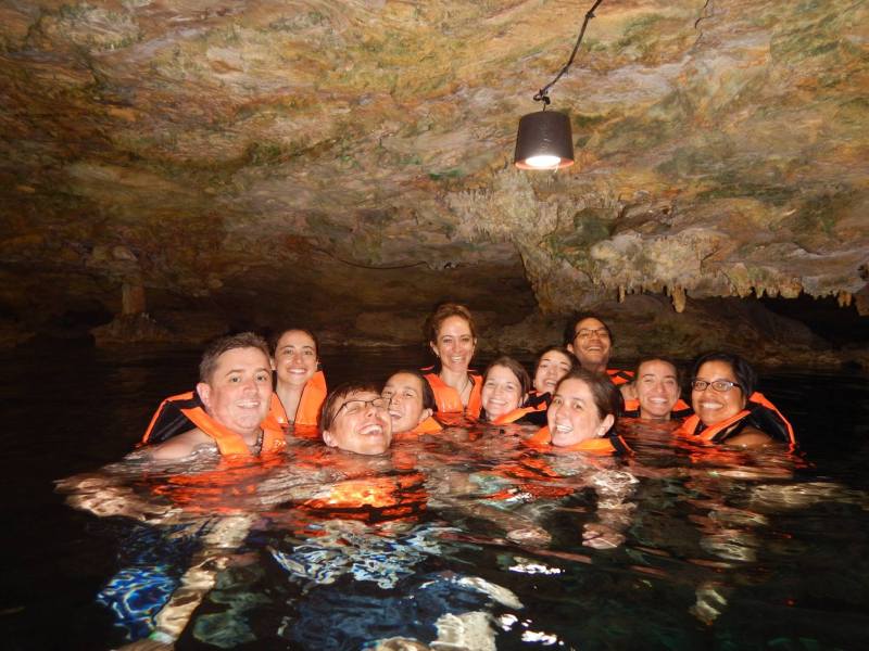 Cenote group shot